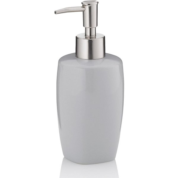 Dispenser per sapone Landora in ceramica kela; 18 cm (H); ardesia; rotonda