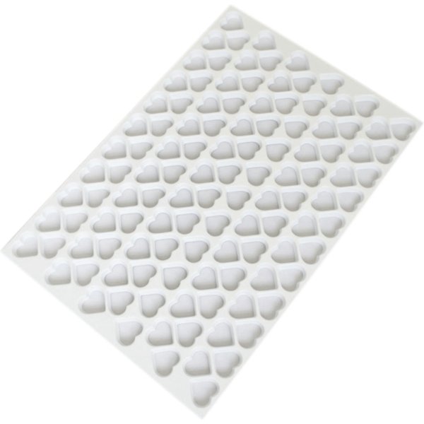 Schneider Tappetino per formine Cuore; 58x39x3.5 cm (LxLxØ); bianco