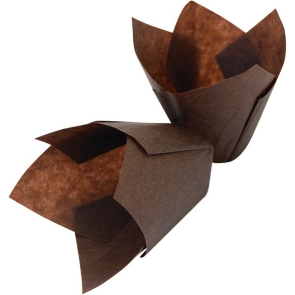 1000x Schneider Moule à muffins Tulipe rouge; 5x5x5x5.5 cm (LxlxØxH); brun; 1000 pièce(s) / Lot