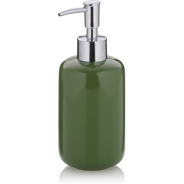 Dispenser per sapone Isabella in ceramica kela; 400 ml, 18 cm (H); verde; rotonda