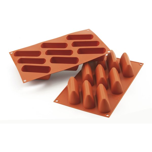 Schneider Stampo in silicone per gianduiotto; 85 ml, 30x17.5x4.2 cm (LxLxH); rosso