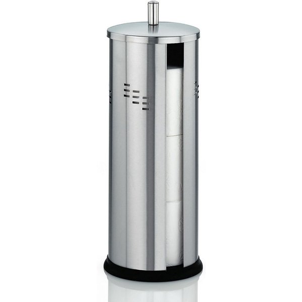 kela Portarotolo Swing in acciaio inox; 14.5x39.5 cm (ØxH); argento