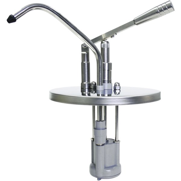 Schneider Distributeur de dosage à levier Matériaux mixtes; 500 cl, 22.5x38 cm (ØxH); blanc/inox