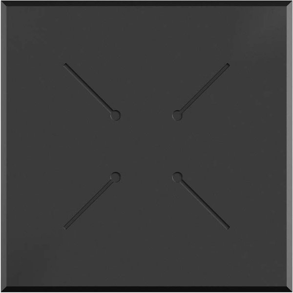 Piano tavolo HPL quadrato Feros; 70x70x1.2 cm (LxLxH); multicolore; quadrata