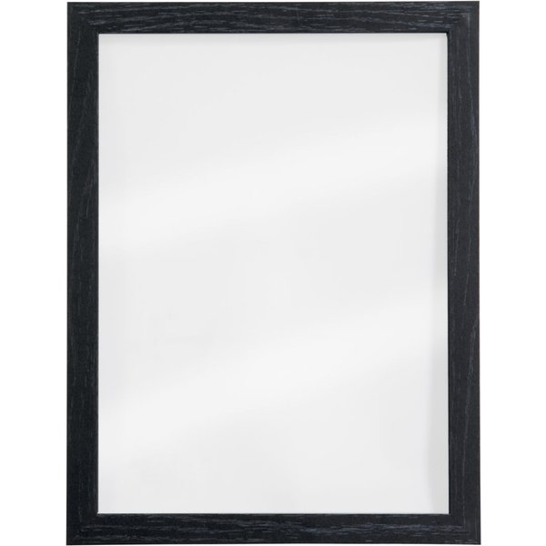 Ardoise murale Woody transparente - finition noir laqué - 2 feutres-craie et matériel de fixation inclus - 30x40cm Securit; 30x40 cm (lxH); argenté