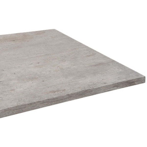 Piano tavolo quadrato, decoro in marmo RestooTab; 60x60 cm (LxL); grigio/cemento; quadrata