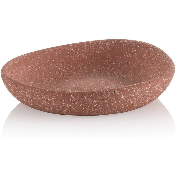 kela Portasapone Roda in cemento; 11x2.5x12 cm (LxHxP); marrone; ovale