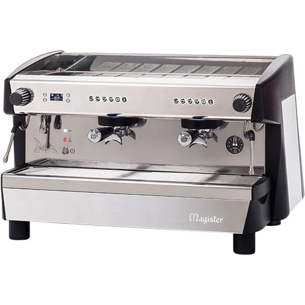 magister Macchina da caffè professionale portafiltro, 2 gruppi, automatica, DELTA, 4,5 kW; 81.3x49.4x56.1 cm (LxHxP); argento