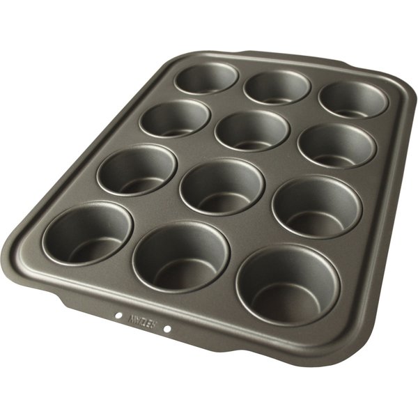 Schneider Moule à 12 muffins Walter; 9 cl, 37x24.2x6.2 cm (LxlxØ); gris