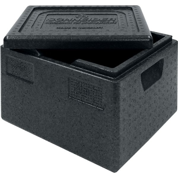 Schneider Contenitore da trasporto EPP TOP-BOX gastronorm 1/2; GN 1/2, 19000 ml, 39x33x28 cm (LxLxH); nero