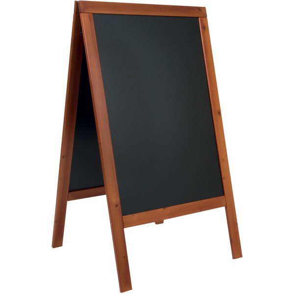 Stop trottoir Woody - finition pin laqué - 69x120cm Securit; 69x120 cm (lxH); brun