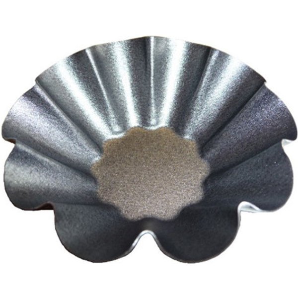 Moule à briochette, antiadhésif, 10 côtés GUERY; 8x3 cm (ØxH); noir; 25 Bobine / Set(s)