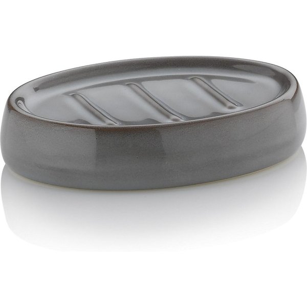 kela Portasapone Liana in ceramica; 9.5x2.5x12 cm (LxHxP); blu; ovale