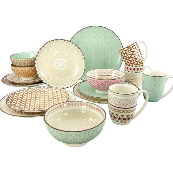 CreaTable MANDALA - Servizio combinato 16 pz.; multicolore