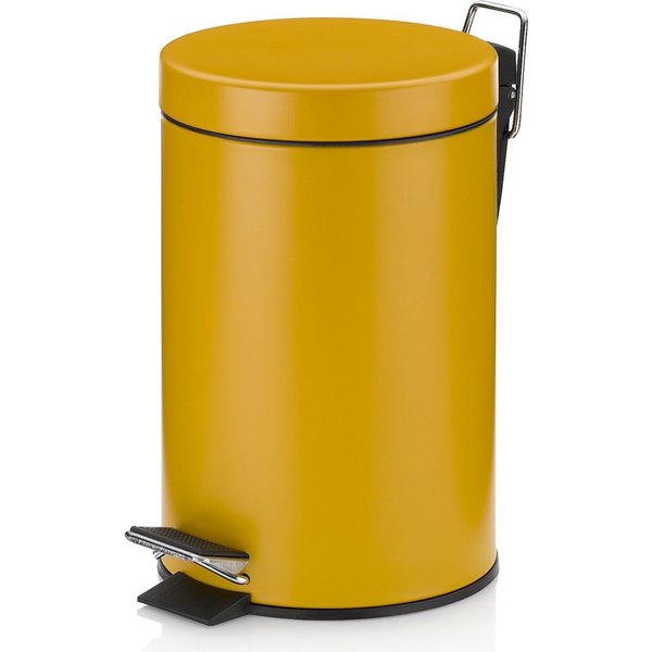 kela Cestino portarifiuti Monaco in metallo; 3000 ml, 17x26 cm (ØxH); giallo
