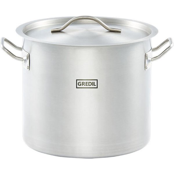 Gredil Marmite ECO avec couvercle; 15.4 l, 28x25 cm (ØxH); argenté
