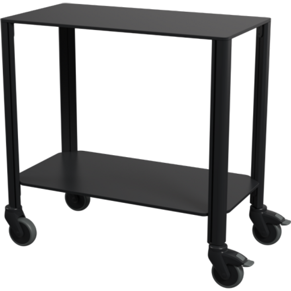 Chariot de service QUATRO; 77x71x76 cm (lxPxH); noir