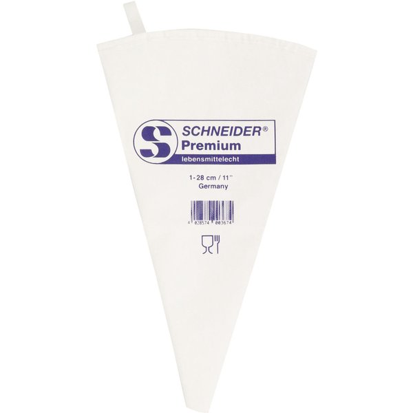 Sac a poche Schneider; 28 cm (L); bianco