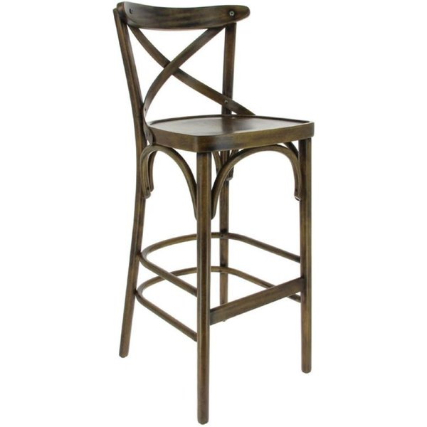 Chaise de bar Chinon Ligne CHR; 47x46x107 cm (lxPxH); brun