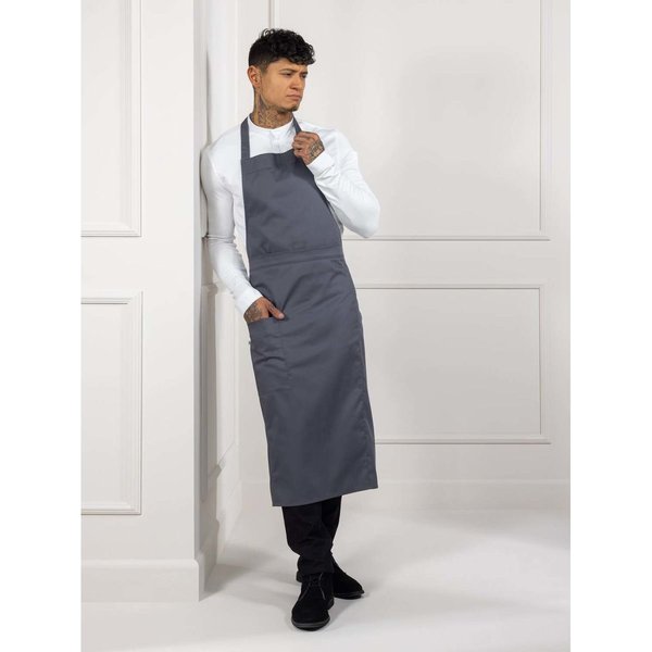 Tablier à bavette Atlanta Le Nouveau Chef; 100x110 cm (Lxl); gris