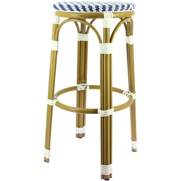 Ligne CHR Tabouret de bar Olya; 36x36x75 cm (lxPxH); bleu