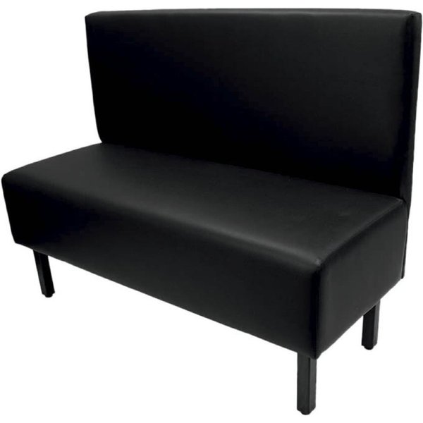 Banquette Rotterdam Ligne CHR; 49x120x92 cm (lxPxH); noir