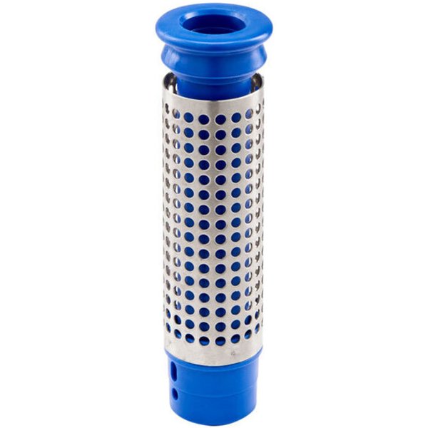 Stalgast Tubo di troppopieno con setaccio; 20x48 cm (HxØ); argento/blu
