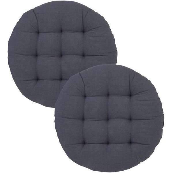 Cuscino per sedia Louie 2P rotondo Svanefors; 40x40 cm (LxL); grigio; tinta unita; 2 pz. / Pacco
