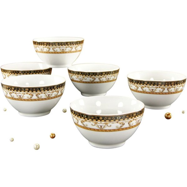 6x CreaTable Majestosa nero - Ciotola da 6 pezzi; 350 ml, 14 cm (Ø); nero; 6 pz. / Pacco
