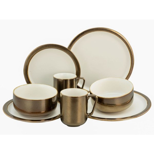 Service combiné 8 pièces Modern Industrial blanc CreaTable; blanc