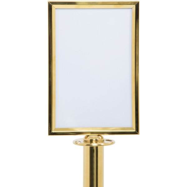 Porte-affiche A4 pour poteau d'accueil Classic - kit de fixation inclus Securit; 21.5x0.77x35x0.77 cm (lxLxHxP); doré