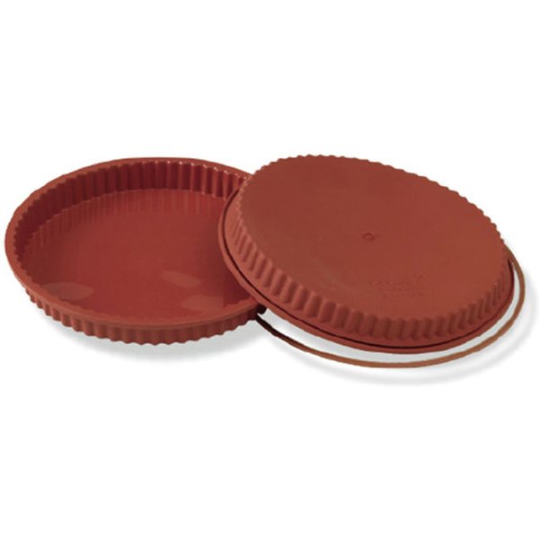 Schneider Moule à pâtisserie en silicone Dentelé; 28x3 cm (ØxH); rouge; rond(e)