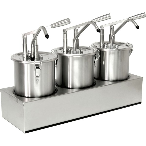 Schneider Distributeur de sauce à pompe en inox; 450 cl, 18x60x20x44 cm (ØxLxlxH); inox