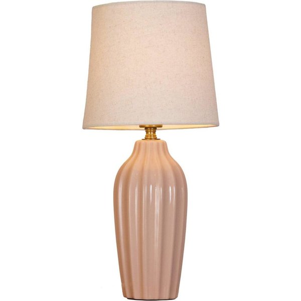 PR Home Lampada da tavolo Lyon; 39x18x39 cm (LxLxH); rosa