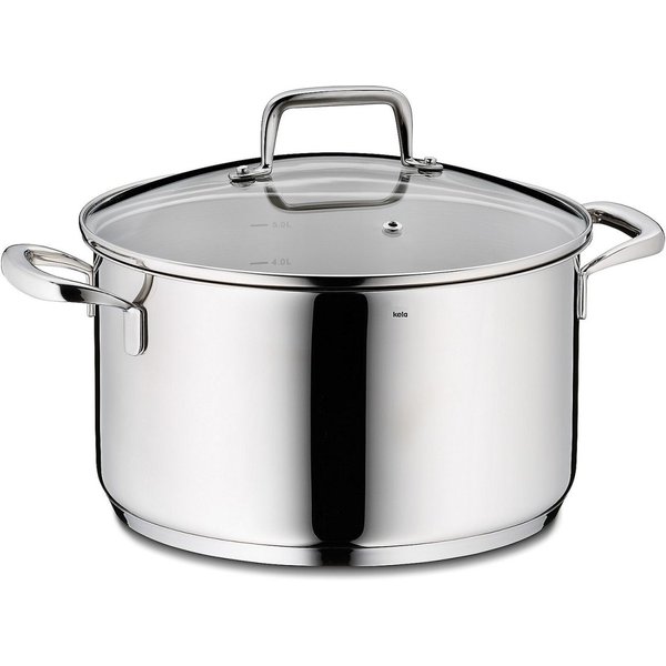 kela Pentola per carne Flavoria in acciaio inox 18/10; 5.5 l, 24x14 cm (ØxH); argento; rotonda