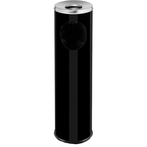 Posacenere da terra con cestino, nero Stalgast; 15000 ml, 20x70 cm (ØxH); nero