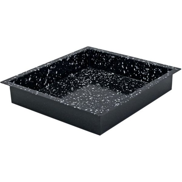 Schneider Plaque de cuisson granit émaillé; GN 2/3, 35.5x32.5x6 cm (LxlxH); noir; rectangulaire