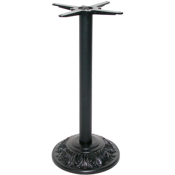RestooTab Base tavolo alto modello Versailles; 40x40x110 cm (LxLxH); nero
