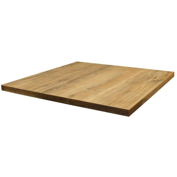 Ligne CHR Plateau de table Tavola; 70x3 cm (lxH); brun; carré(e)