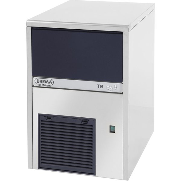Brema Brema machine à glace en grains 55kg/24h, refroidie à l'air; 45x68.5x62 cm (lxHxP); argenté