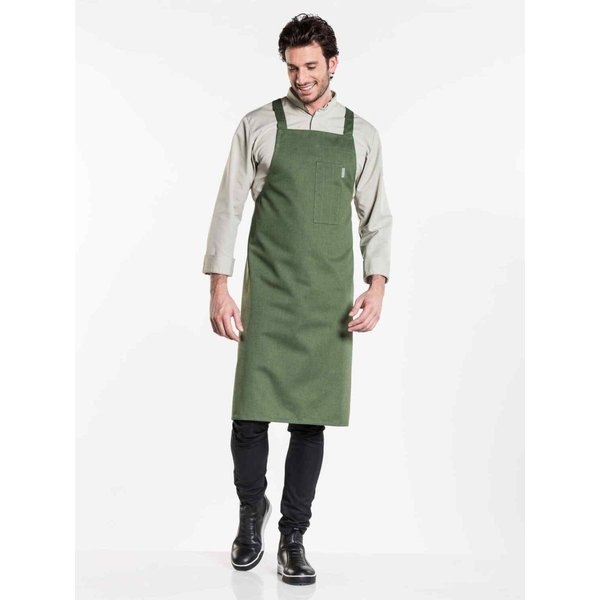 Chaud Devant Tablier à bavette Nordic Cross Forest l75 - l100 cm; 100x75 cm (Lxl); vert foncé