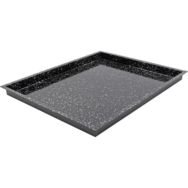 Schneider Teglia da forno gastronorm 2/3 smalto granito; GN 2/1, 65x53x4 cm (LxLxH); nero; rettangolare