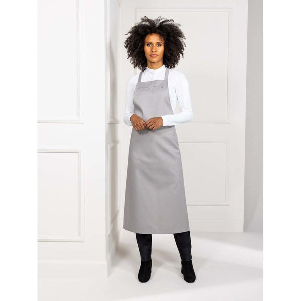 Tablier à bavette Denver Le Nouveau Chef; 70x110 cm (Lxl); gris clair