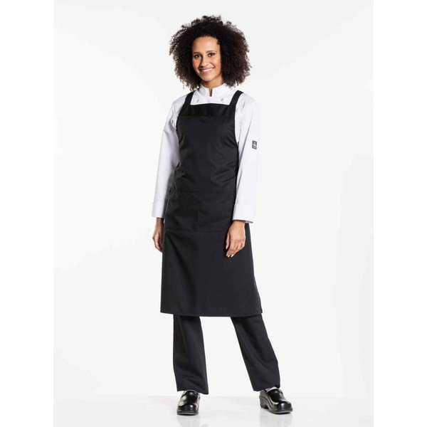 Chaud Devant Tablier à bavette Cross Black l85 - l100 cm; 100x85 cm (Lxl); noir