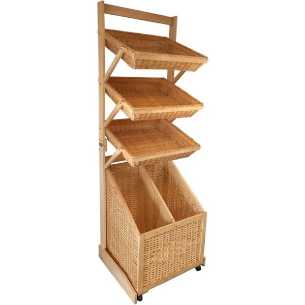 Prolinea Boulpat - Presentoir Boulangerie Naturel 73X60X211; 56.99x87x66 cm (lxHxP); beige