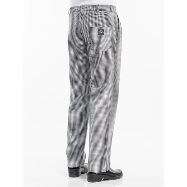 Chaud Devant Pantalon de Cuisinier Pepita noir; Taille 60; noir