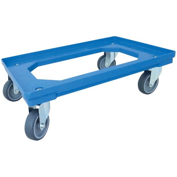 Schneider Carrello di trasporto in acciaio inox per TOP-Box gastronorm 1/1; GN 1/1, 61x41x18 cm (LxLxH); blu