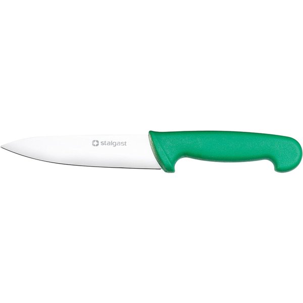 Stalgast Couteau de cuisine, HACCP, lame inox; 22 cm (L); vert