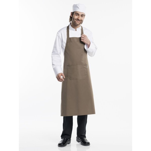 Chaud Devant Tablier à bavette Taupe l75 - l100 cm; 100x75 cm (Lxl); taupe