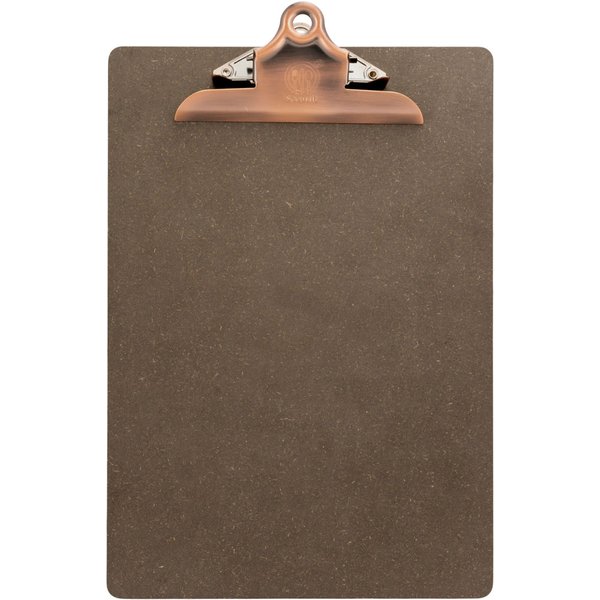 Carte A4 avec pince en acier inoxydable - Marron Securit; 23x35 cm (lxH); multicolore